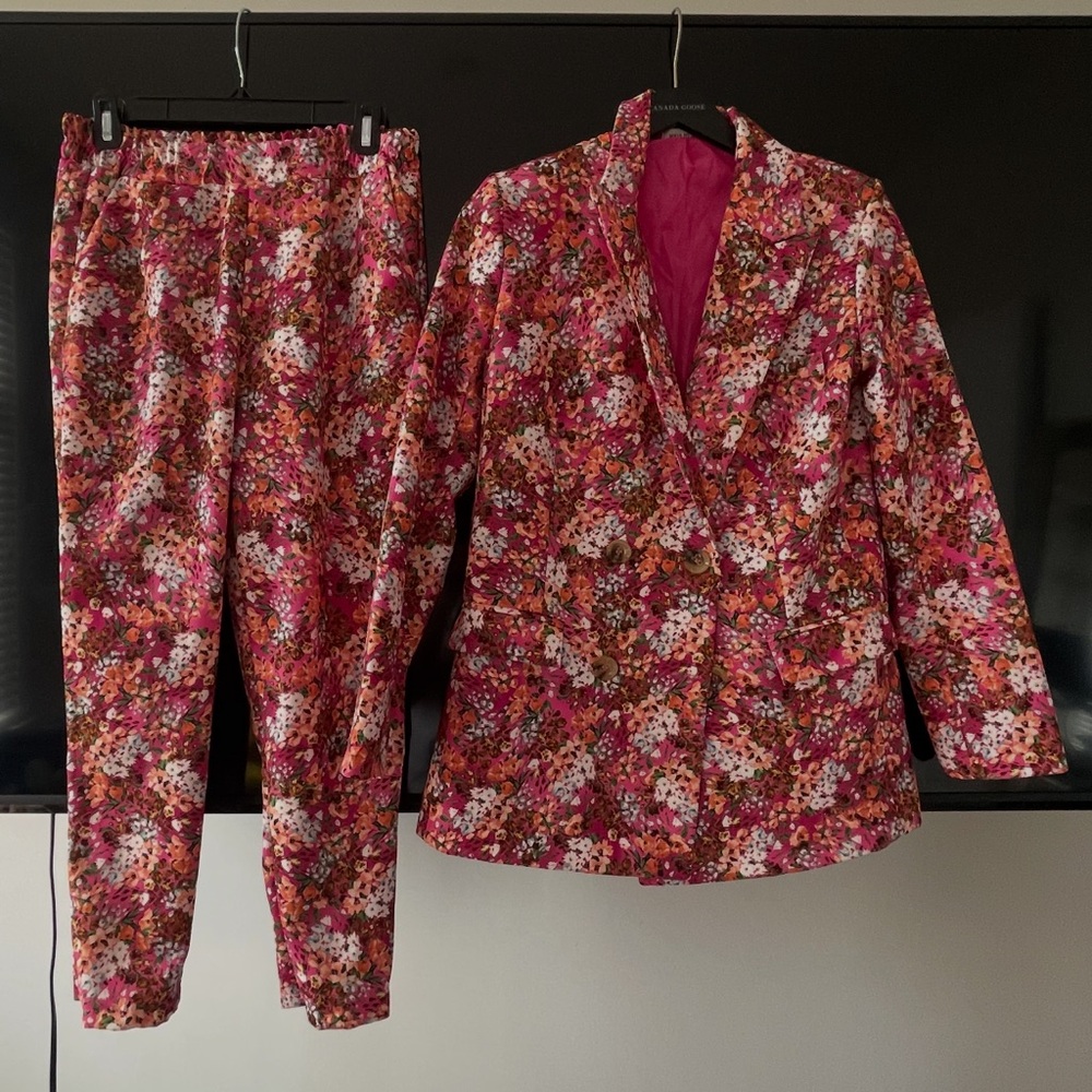 Vibrant Floral Suit Set